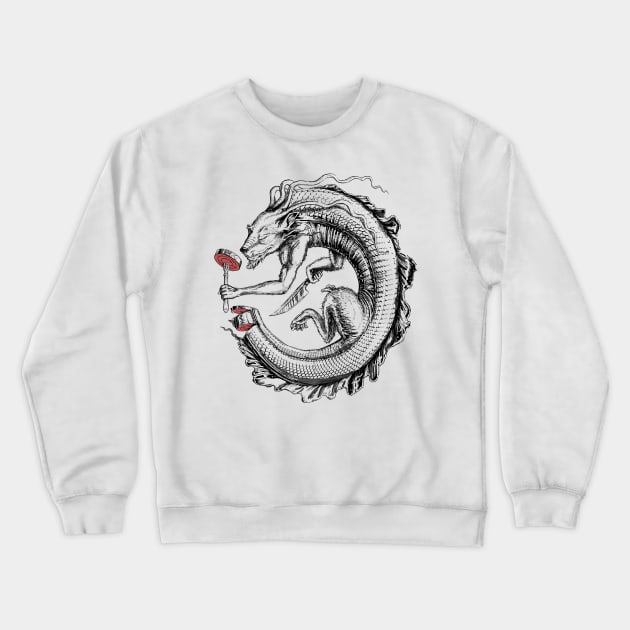 Ouroboros Crewneck Sweatshirt by Tolagunestro